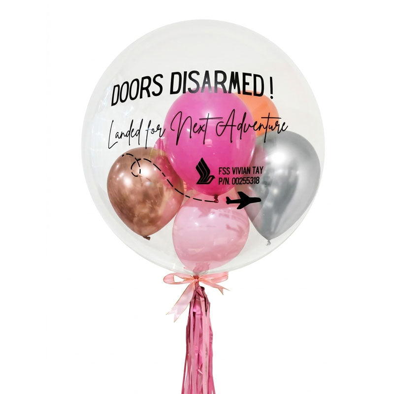 Customised Whimsical Airline Cabin Crew Doors Disarmed Bubble Balloo)