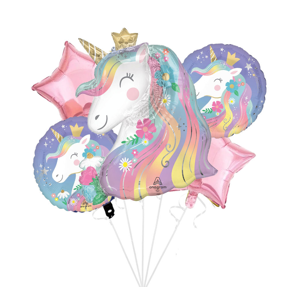 Whimsical Unicorn Balloon Bouquet