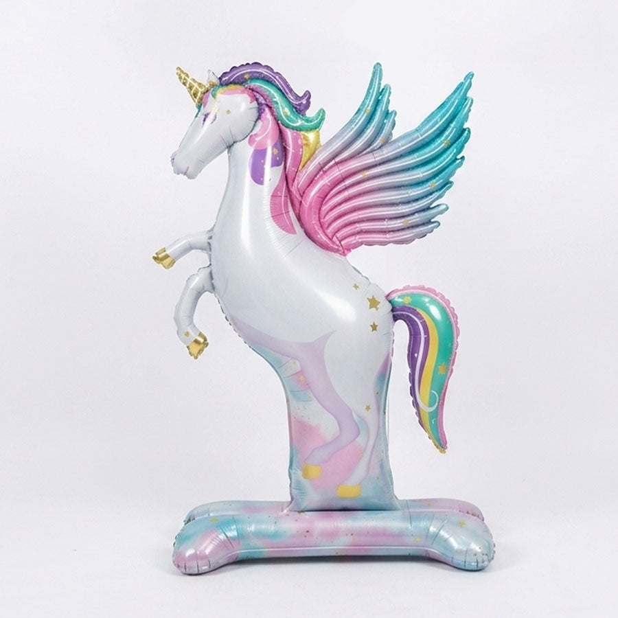 Full Sized Pastel Coloured Winged Unicorn balloon.