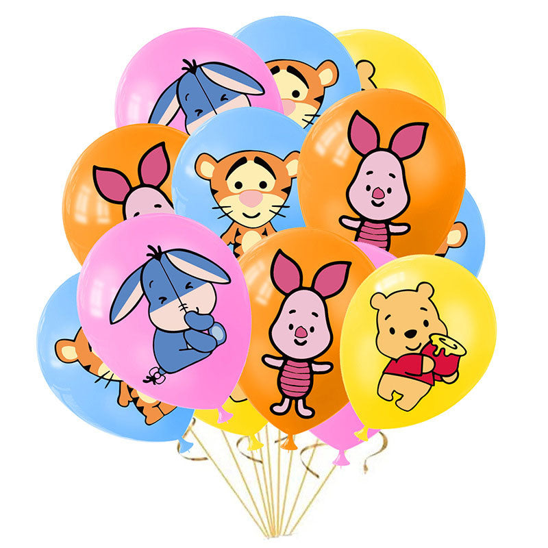 11" Winnie & Friends Latex Balloons (6PC)