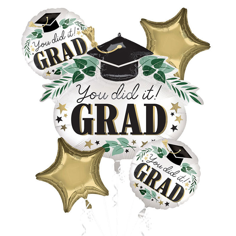 You did it! Grad Graduation Balloon Bouquet