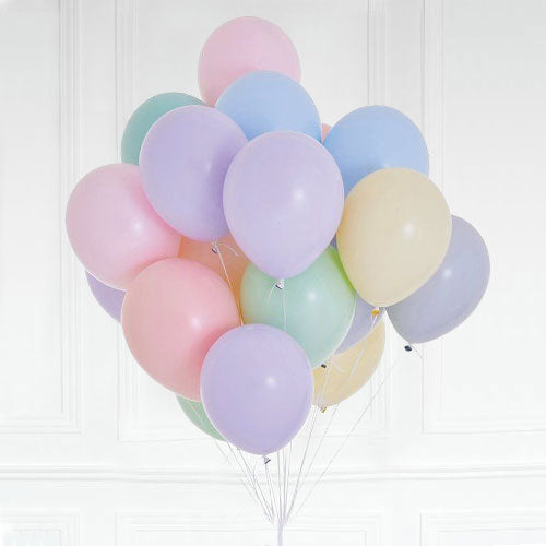 Sweet pastel colours for your helium balloons
