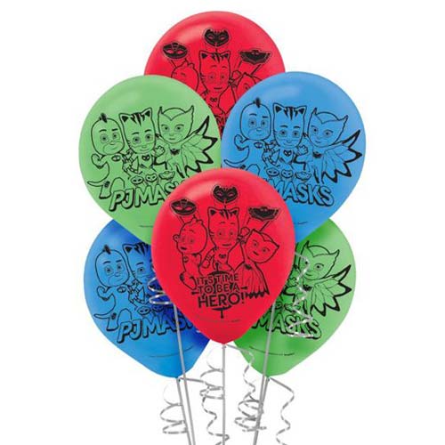 11" PJ Masks Latex Balloons (5PC)