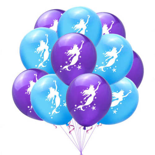 10" Magical Mermaid Latex Balloons (5PC)