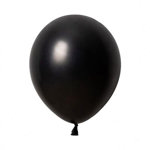 12" Black Colored Latex Balloon
