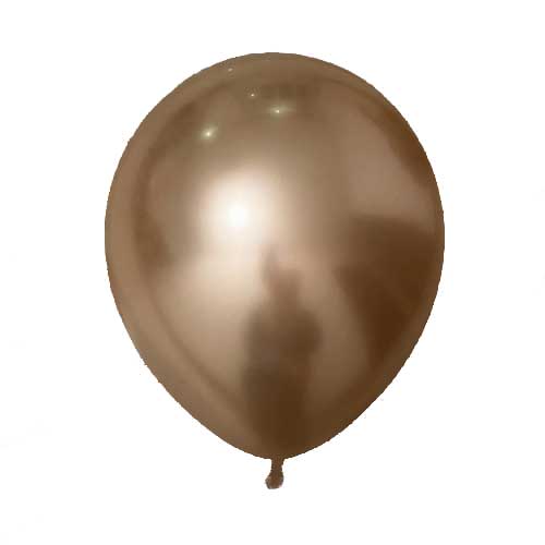 12" Chrome Champagne Gold Latex Balloon