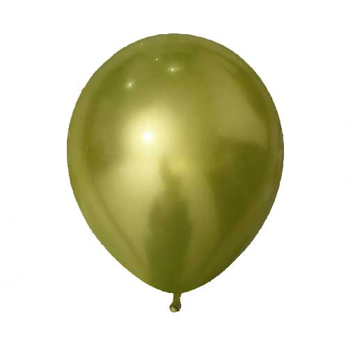 Chrome Lime Green Balloon