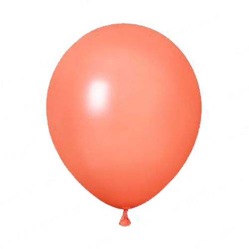 12" Coral Colored Latex Balloon