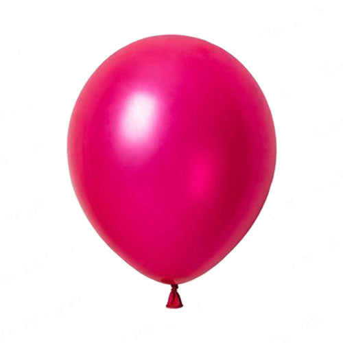 12" Fuchsia Colored Latex Balloon