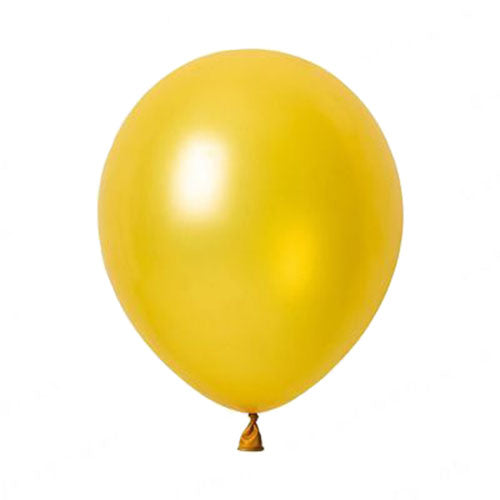 12" Gold Colored Latex Balloon
