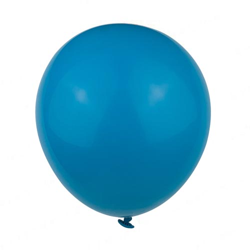 12" Peacock Blue Colored Latex Balloon