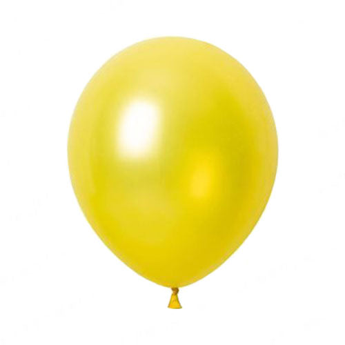 12" Yellow Colored Latex Balloon