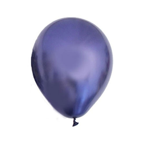 Load image into Gallery viewer, 12&amp;quot; Chrome Midnight Blue Latex Balloon
