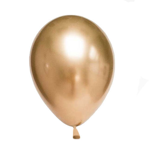 Load image into Gallery viewer, 12&amp;quot; Chrome Gold Latex Balloon
