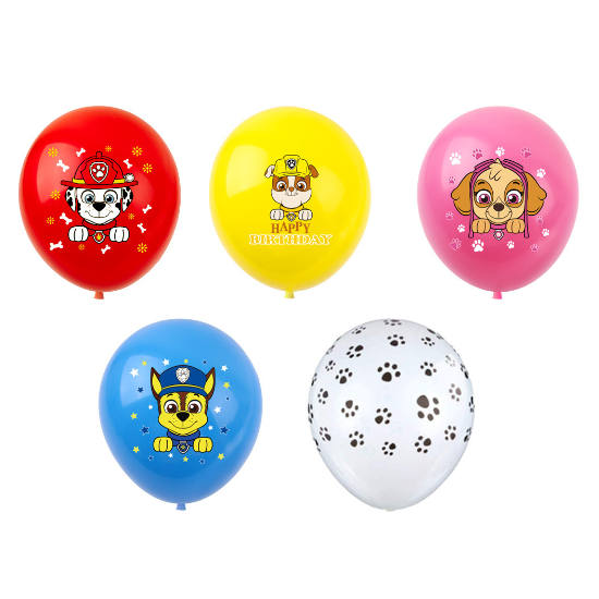 PAW Patrol Latex Party Balloons 12-Pack - Marshall, Chase, Rocky, Zuma - Multicolor For Birthdays & Events 8 thumbnail image