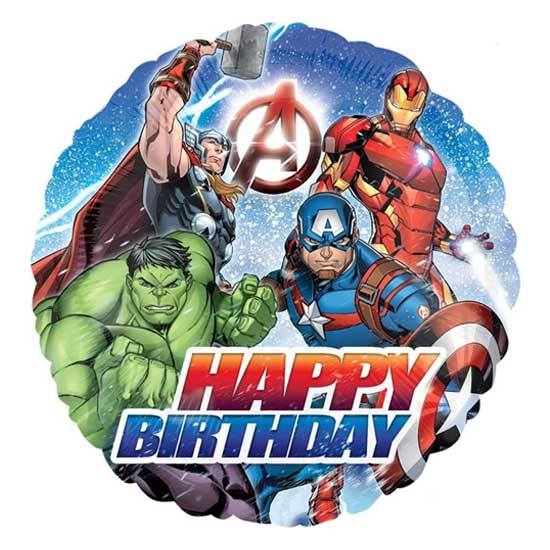 17" Avengers Happy Birthday Balloon