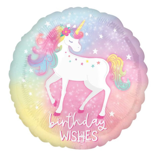 Load image into Gallery viewer, Enchanted unicorn balloon.
