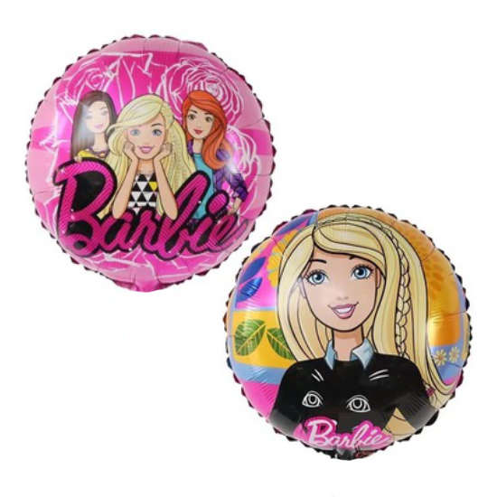 Barbie Doll Fashion themed helium balloons.