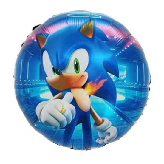 Sonic Balloons for birthday decoration.