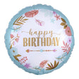 18" Boho Happy Birthday Balloon