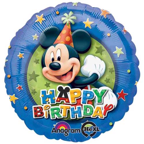 18" Mickey Happy Birthday Balloon