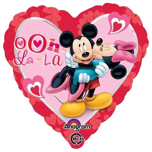 18" Mickey Minnie Love Balloon