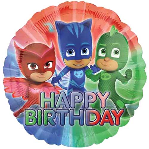 18" PJ Masks Happy Birthday Balloon