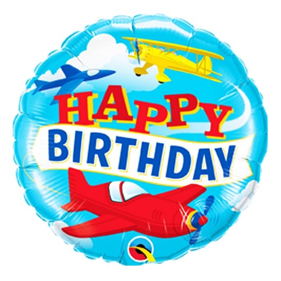 Planes Happy Birthday Balloon