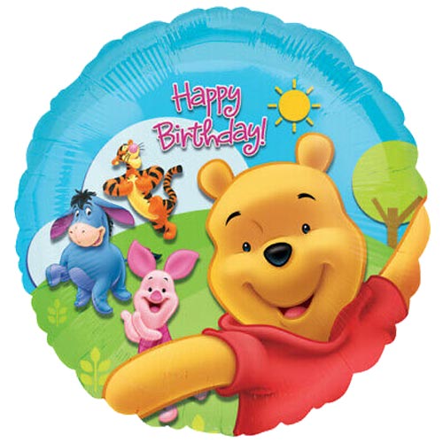 18" Pooh Sunny Birthday Balloon