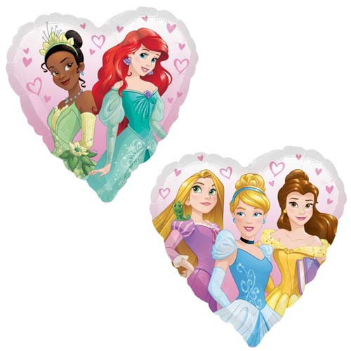 Load image into Gallery viewer, Disney Princesses Heart Shaped Balloon
