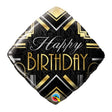 18" Art Deco Happy Birthday Balloon