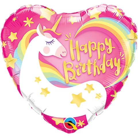 Load image into Gallery viewer, Magical Unicorn Happy Birthday Balloon
