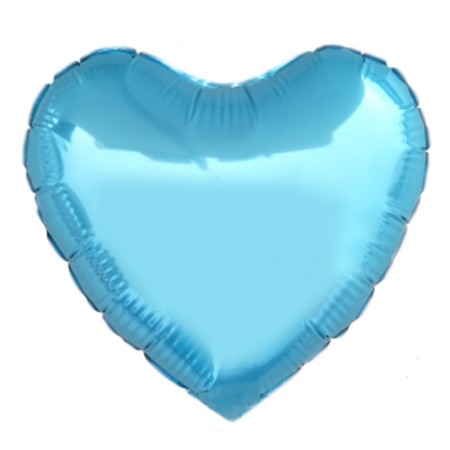 Blue Love heart shaped helium balloons.