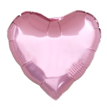 Pink Heart shaped foil helium balloon.