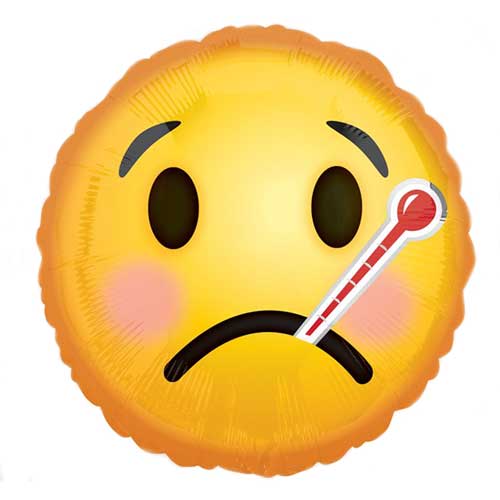 18" Emoticon Get Well Soon Balloon