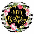 18" Hibiscus Happy Birthday Balloon
