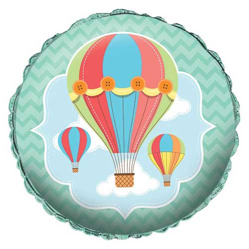 18" Hot Air Balloon Foil Balloon