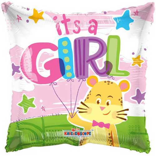18" Lil Cheetah Baby Girl Foil Balloon