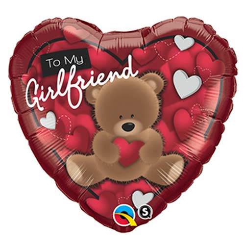 18" To My Girlfriend Love Balloon