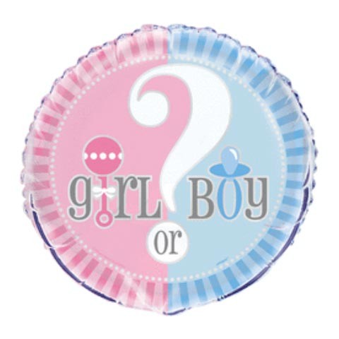 18in Baby Gender Reveal Foil Balloon