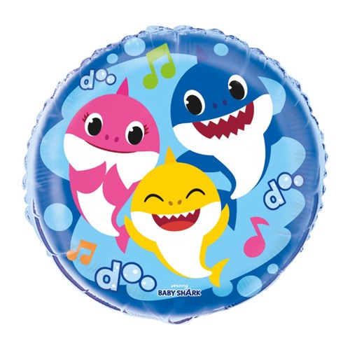 Load image into Gallery viewer, Baby Shark Family Balloon
