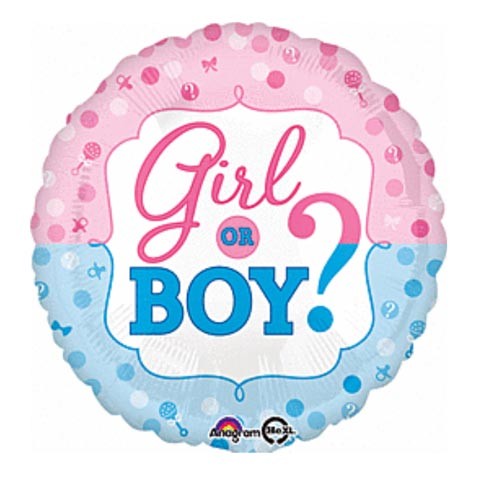 18in Gender Reveal Foil Balloon