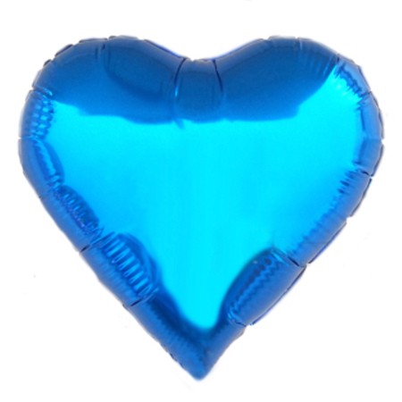 Dark Blue Heart Shaped Helium Balloon.
