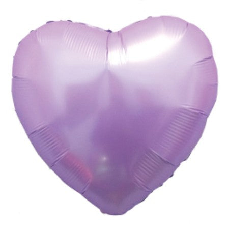 Lavender or Lilac or Light Purple Heart Shaped Helium Balloon.