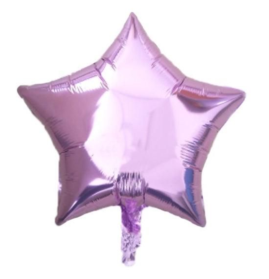 18" Lilac Star Foil Balloon