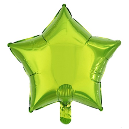 18" Lime Green Star Foil Balloon