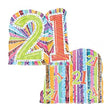 28" Radiant Prismatic 21st Birthday Balloon