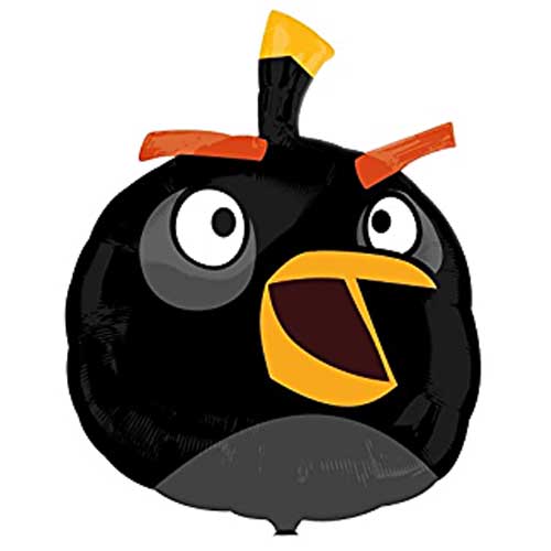 23" Angry Birds Black Bird Balloon