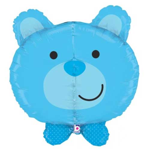 27" Blue Baby Bear 3D Baby Balloon