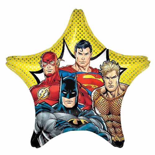 Jumbo Justice League Balloon Featuring Superman, Flash, Batman and Aquaman!